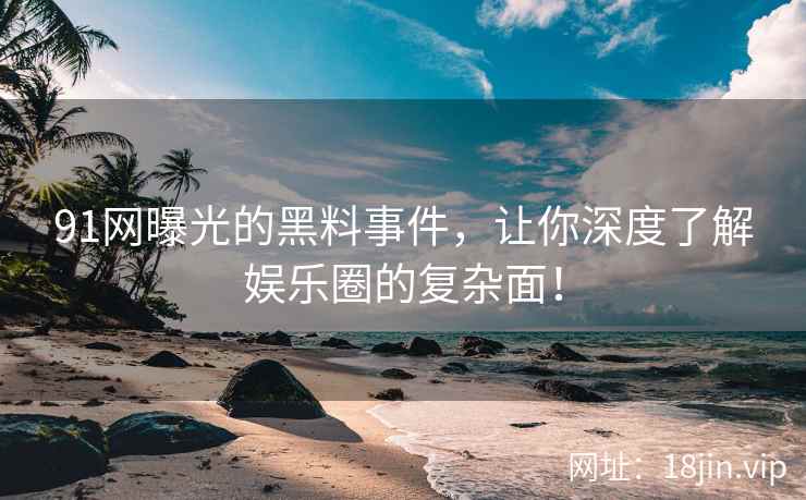 91网曝光的黑料事件，让你深度了解娱乐圈的复杂面！  第2张