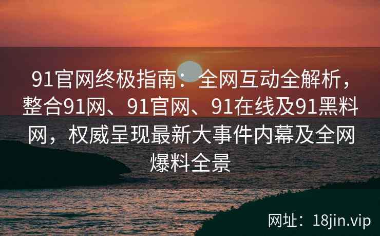 91官网终极指南：全网互动全解析，整合91网、91官网、91在线及91黑料网，权威呈现最新大事件内幕及全网爆料全景  第2张