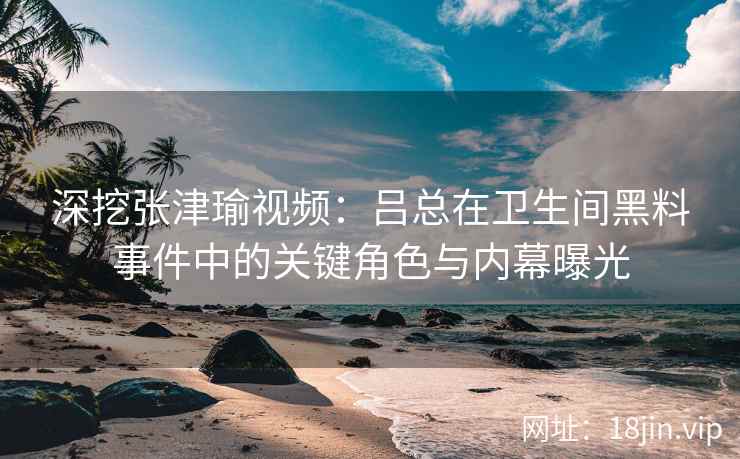 深挖张津瑜视频：吕总在卫生间黑料事件中的关键角色与内幕曝光